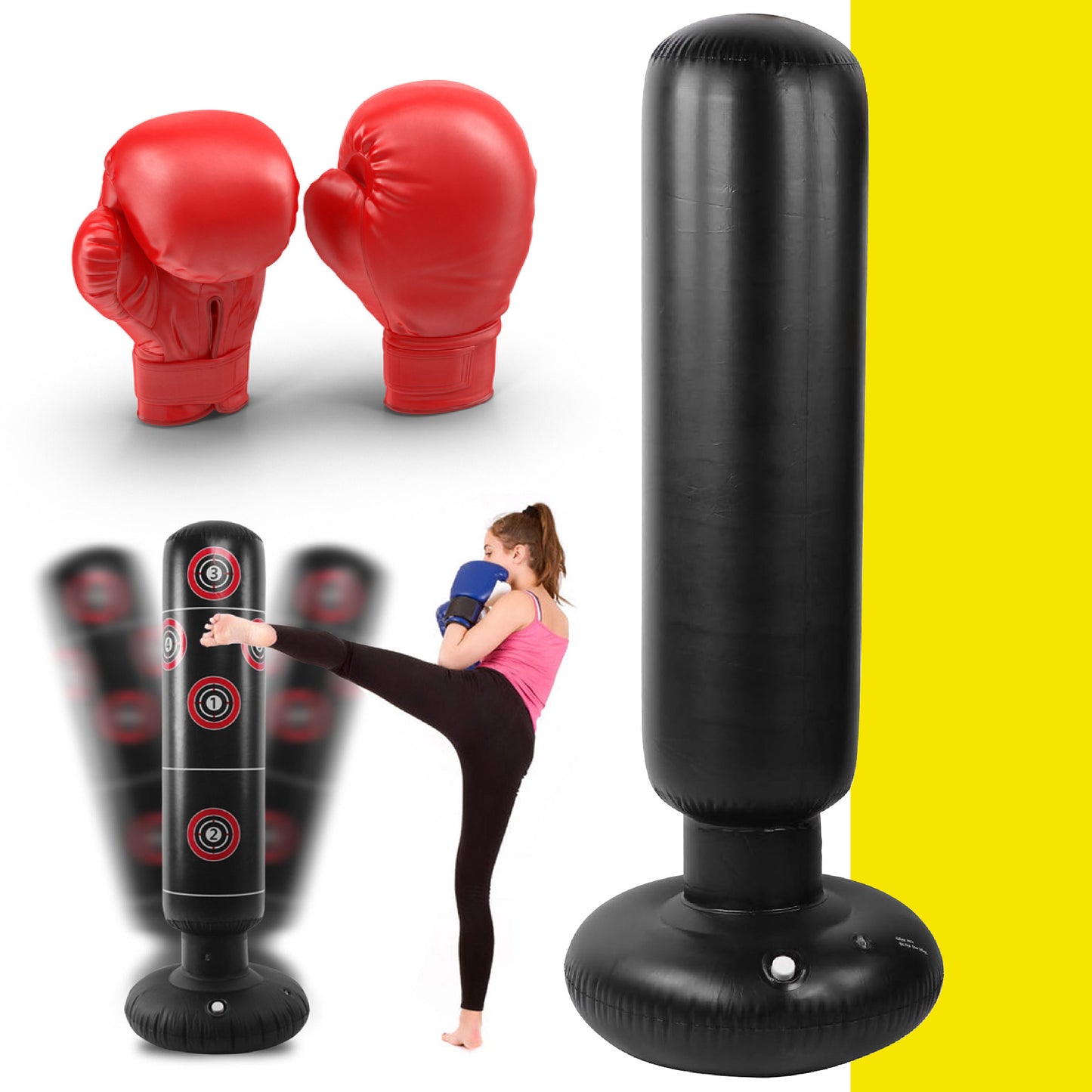 🥊 Saco de Boxeo Inflable 🥊