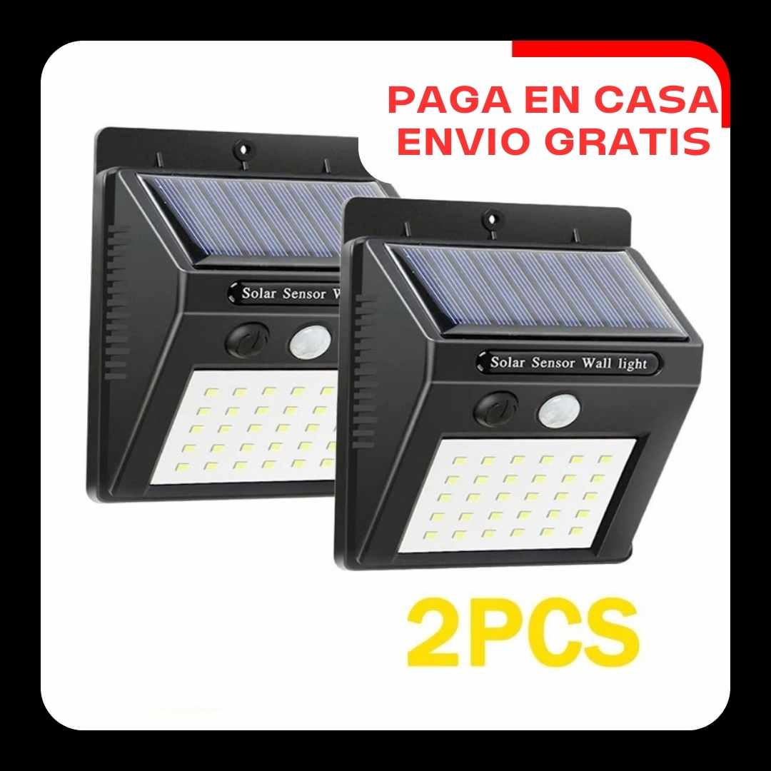 Luz Led Solarx2 "Superlight" con Sensor