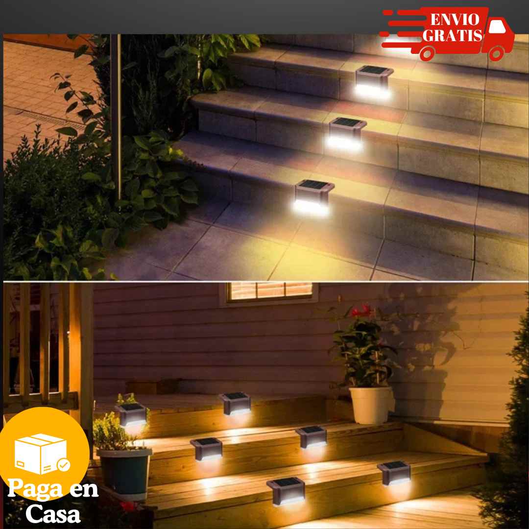 "SolarBloom" Pack 4 Luces led solares $70.000 OFERTA por 2 Packs X8 Lamparas $109.900