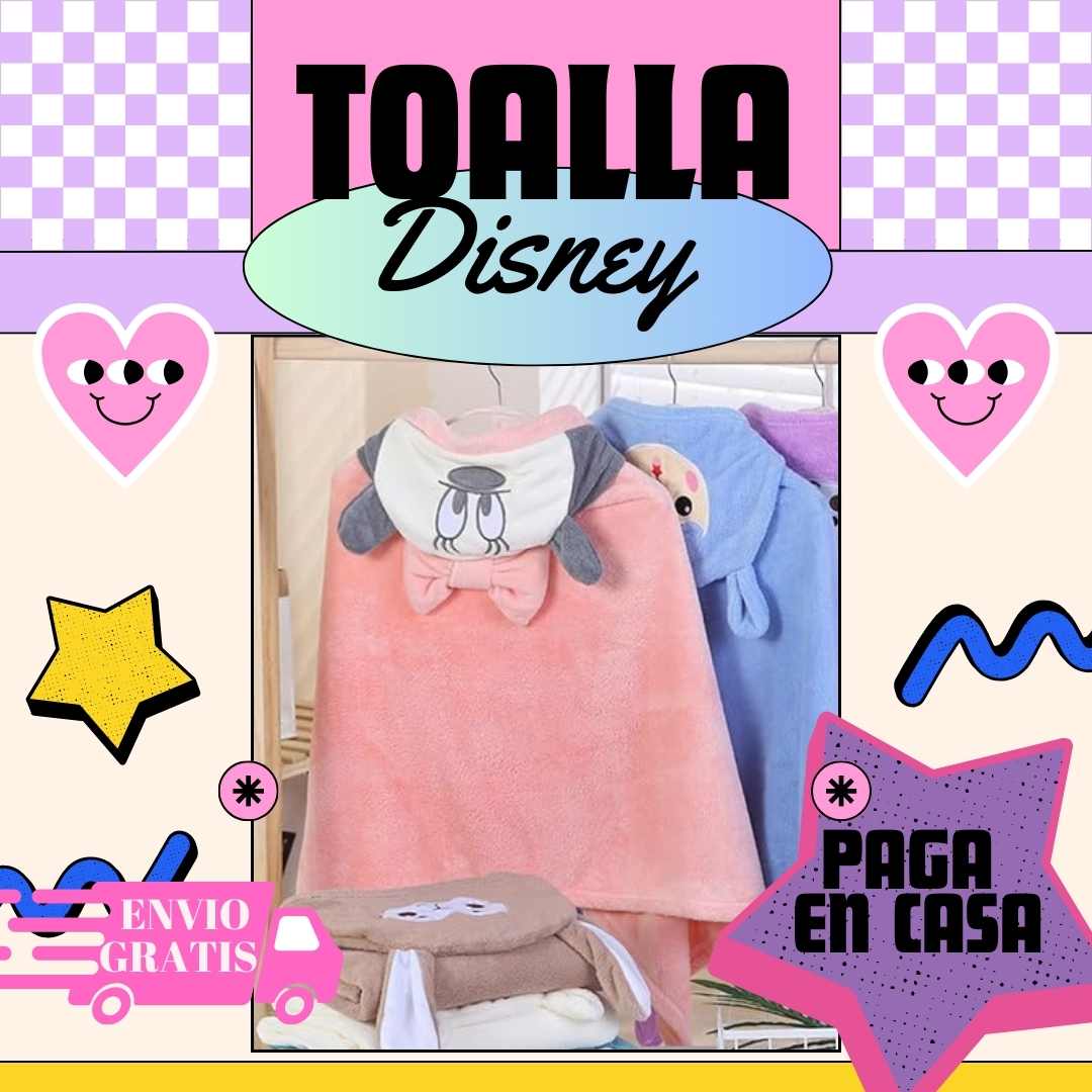 Toalla Mickey Microfibra Niños