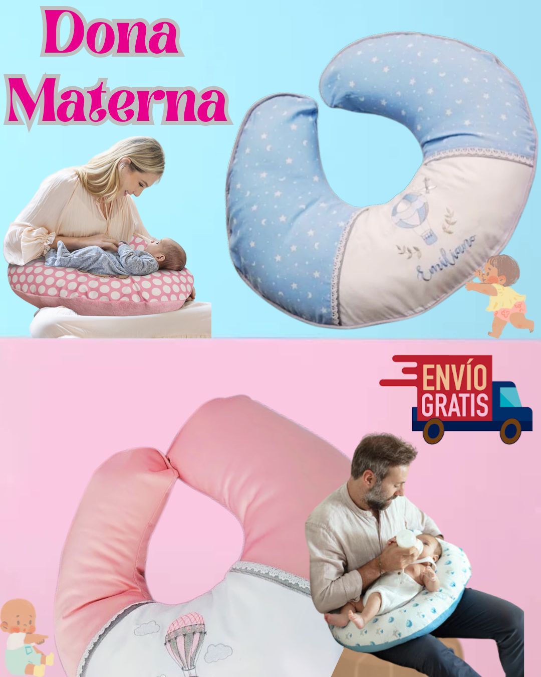Dona Materna Personalizada: Confort y Relajación para Mamá en Cada Momento ✨🌷