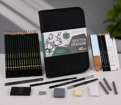 Kit de dibujo a lapiz X 42 piezas