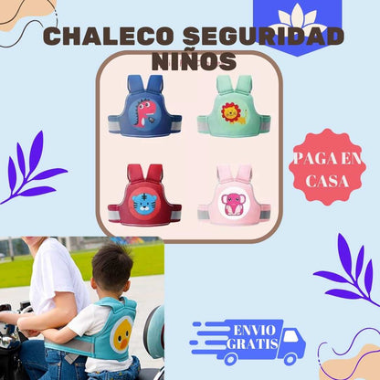 Chaleco cinturon de seguridad para niños