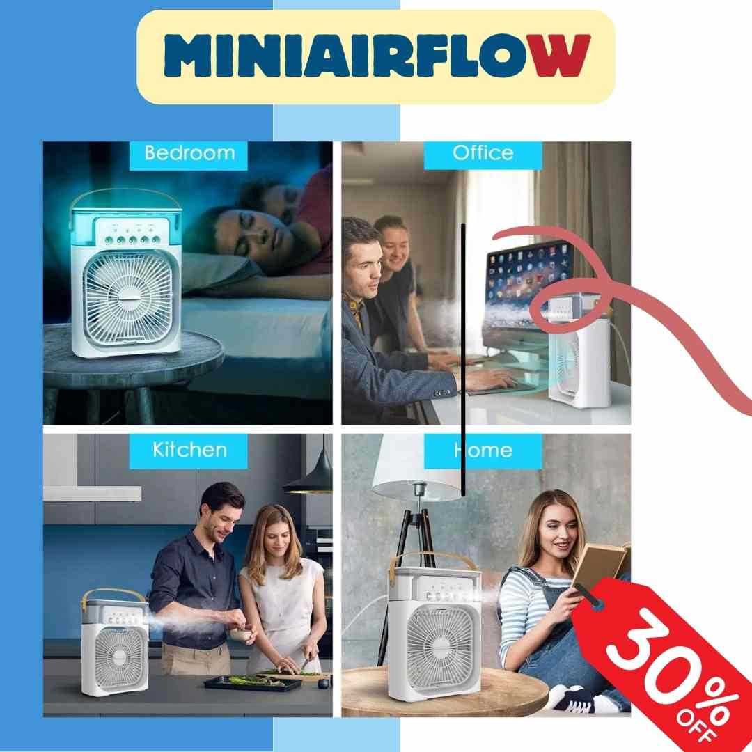 MiniAirFlow Mini ventilador y humidificador