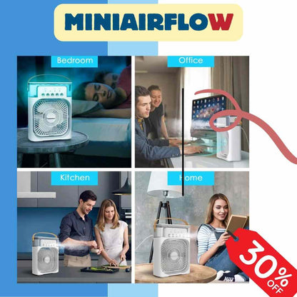 MiniAirFlow Mini ventilador y humidificador