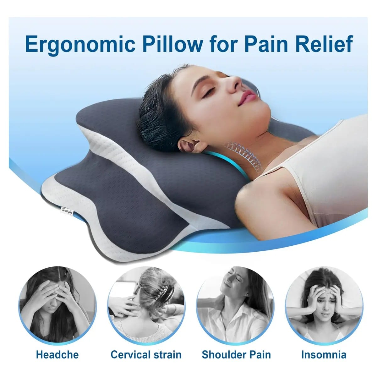 Almohada cervical de espuma